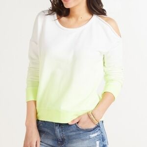 Chaser Ombre Cutout Sweatshirt Lime